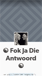 Mobile Screenshot of fokjadieantwoord.tumblr.com