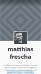 Mobile Screenshot of matthiasfrescha.tumblr.com