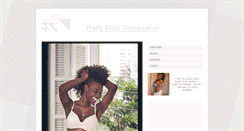 Desktop Screenshot of prettyblackthinspo.tumblr.com