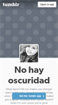 Mobile Screenshot of nohayoscuridad.tumblr.com