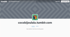 Desktop Screenshot of cocobijoulala.tumblr.com