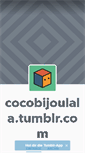 Mobile Screenshot of cocobijoulala.tumblr.com