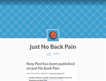 Tablet Screenshot of justnobackpain.tumblr.com