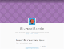 Tablet Screenshot of blurred-beatle.tumblr.com