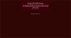Desktop Screenshot of digsyfinallyhasa.tumblr.com