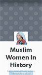 Mobile Screenshot of muslimwomeninhistory.tumblr.com