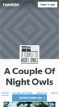 Mobile Screenshot of acoupleofnightowls.tumblr.com