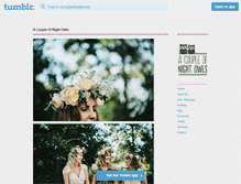Tablet Screenshot of acoupleofnightowls.tumblr.com