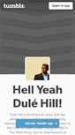 Mobile Screenshot of hellyeahdulehill.tumblr.com