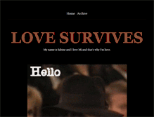 Tablet Screenshot of love-survives-always.tumblr.com