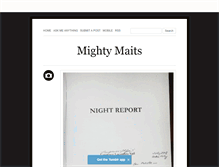 Tablet Screenshot of mightymaits.tumblr.com