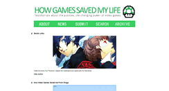 Desktop Screenshot of gamessavedmylife.tumblr.com