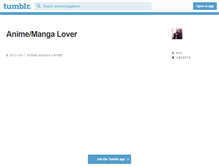 Tablet Screenshot of animemangalover.tumblr.com
