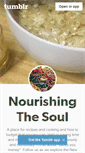 Mobile Screenshot of nourishmentforthesoul.tumblr.com