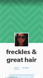 Mobile Screenshot of frecklesandgreathair.tumblr.com