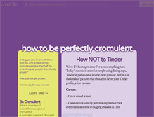 Tablet Screenshot of howtobeperfectlycromulent.tumblr.com