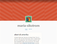 Tablet Screenshot of maria-sikstrom.tumblr.com