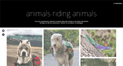 Desktop Screenshot of animals-riding-animals.tumblr.com