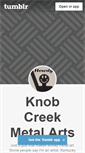 Mobile Screenshot of knobcreekmetalarts.tumblr.com