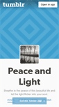 Mobile Screenshot of peaceandlight.tumblr.com