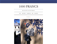 Tablet Screenshot of 1000francs.tumblr.com