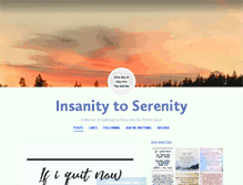 Tablet Screenshot of insanitytoserenity.tumblr.com