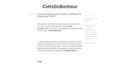 Desktop Screenshot of cekedubonheur.tumblr.com