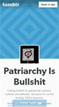 Mobile Screenshot of patriarchyisbullshit.tumblr.com
