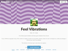 Tablet Screenshot of feelvibrations.tumblr.com