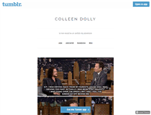 Tablet Screenshot of colleendolly.tumblr.com