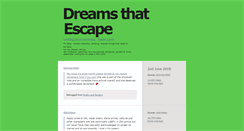 Desktop Screenshot of escapingdreams.tumblr.com