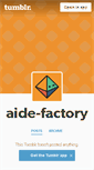 Mobile Screenshot of aide-factory.tumblr.com