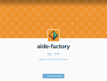 Tablet Screenshot of aide-factory.tumblr.com
