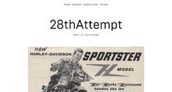 Desktop Screenshot of 28thattempt.tumblr.com