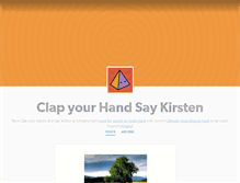 Tablet Screenshot of clapyourhandssaykirsten.tumblr.com