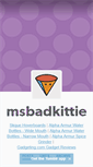 Mobile Screenshot of msbadkittie.tumblr.com