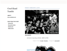 Tablet Screenshot of cruelhandhc.tumblr.com