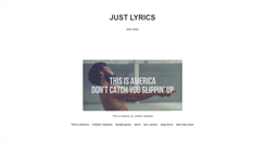 Desktop Screenshot of justlyrics.tumblr.com