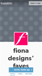 Mobile Screenshot of fionadesigns.tumblr.com