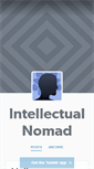 Mobile Screenshot of intellectualnomad.tumblr.com