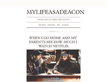 Tablet Screenshot of mylifeasadeacon.tumblr.com