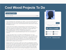 Tablet Screenshot of coolwoodprojects.tumblr.com