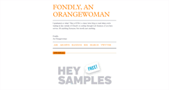 Desktop Screenshot of fondlyanorangewoman.tumblr.com