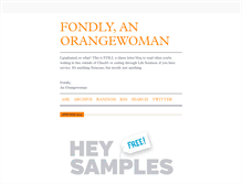 Tablet Screenshot of fondlyanorangewoman.tumblr.com