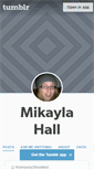 Mobile Screenshot of mikaylahall.tumblr.com