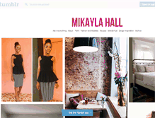 Tablet Screenshot of mikaylahall.tumblr.com