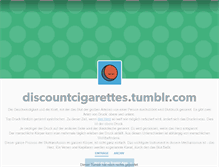 Tablet Screenshot of discountcigarettes.tumblr.com