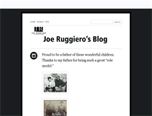 Tablet Screenshot of joeruggieroblog.tumblr.com