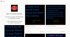 Desktop Screenshot of epictvshowquotes.tumblr.com