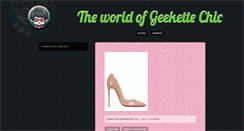 Desktop Screenshot of geekettechic.tumblr.com